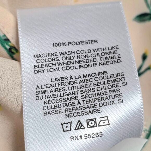 Express Floral Wrap Blouse Kimono Sleeve Large - Picture 6 of 7